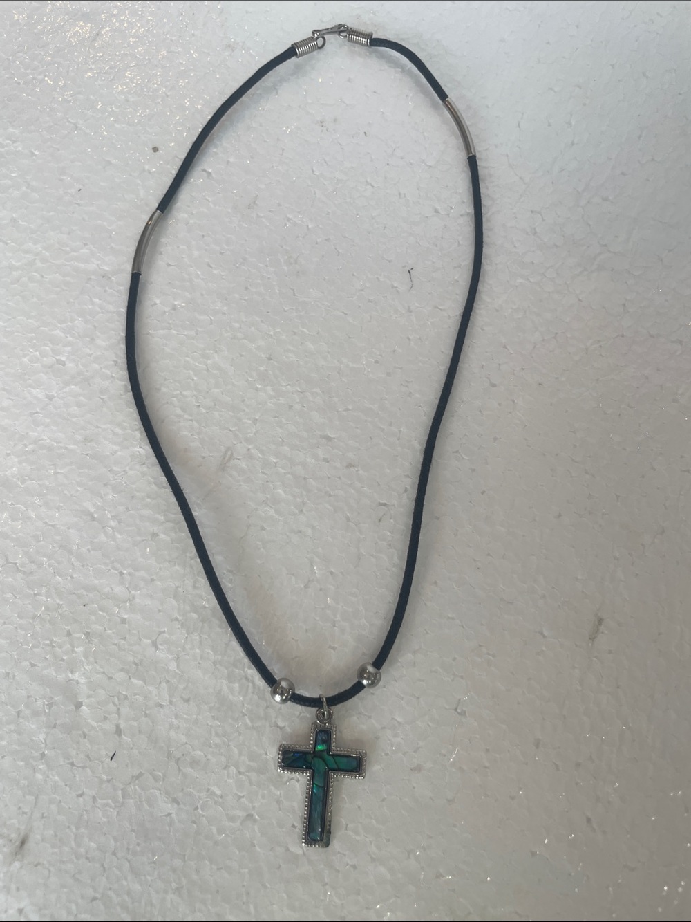 Turquoise Cross Pendant Necklace Jewelry unisex men women